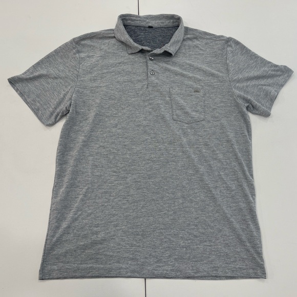Vuori Ace Polo Shirt Gray Performance Stretch Golf Activewear Men’s XL - Picture 1 of 11